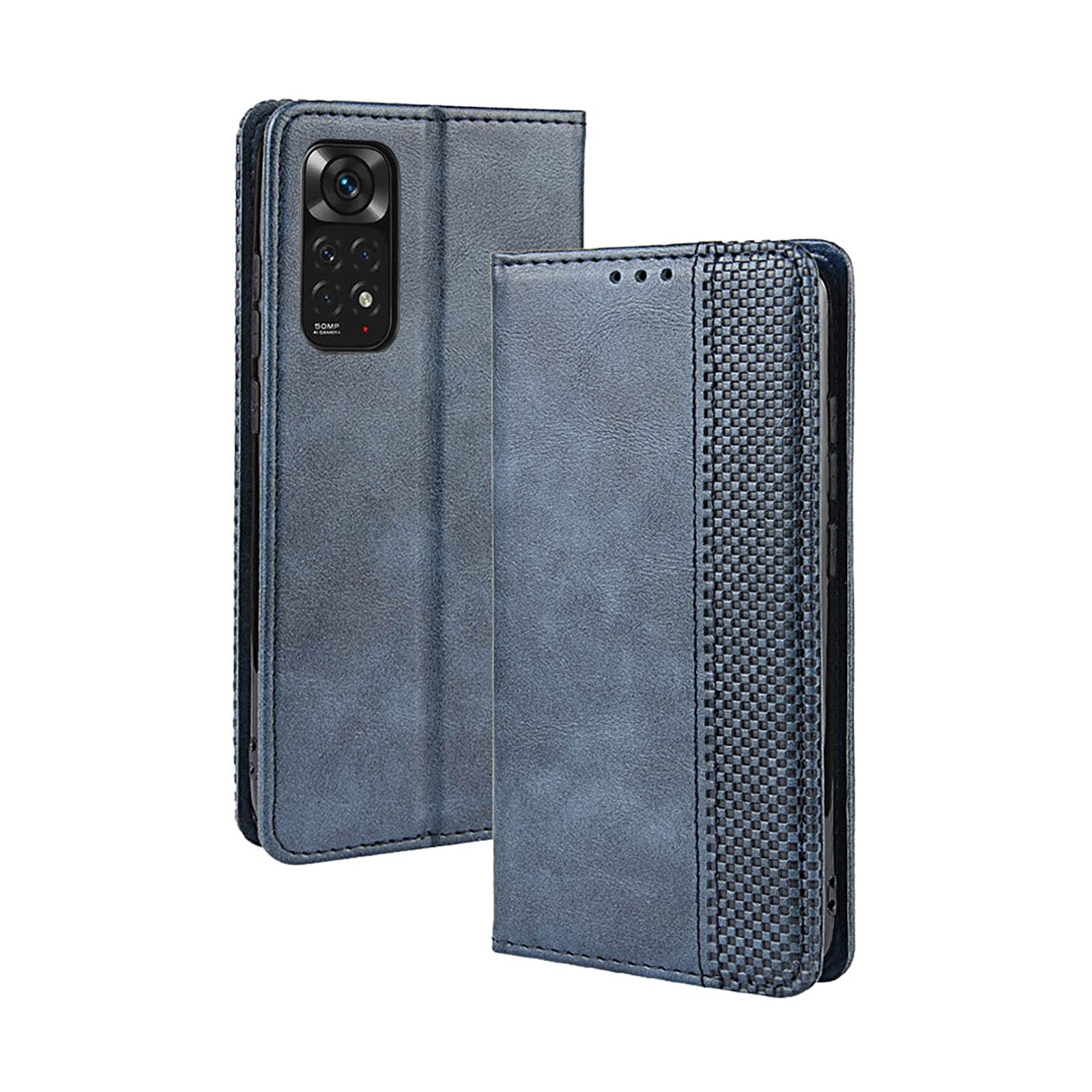 Cover In Pelle Con Portafoglio Per Xiaomi Redmi Note 11 / Note 11S – Custodia A Libro Con Magnetica, Slot E Cavalletto – Verde