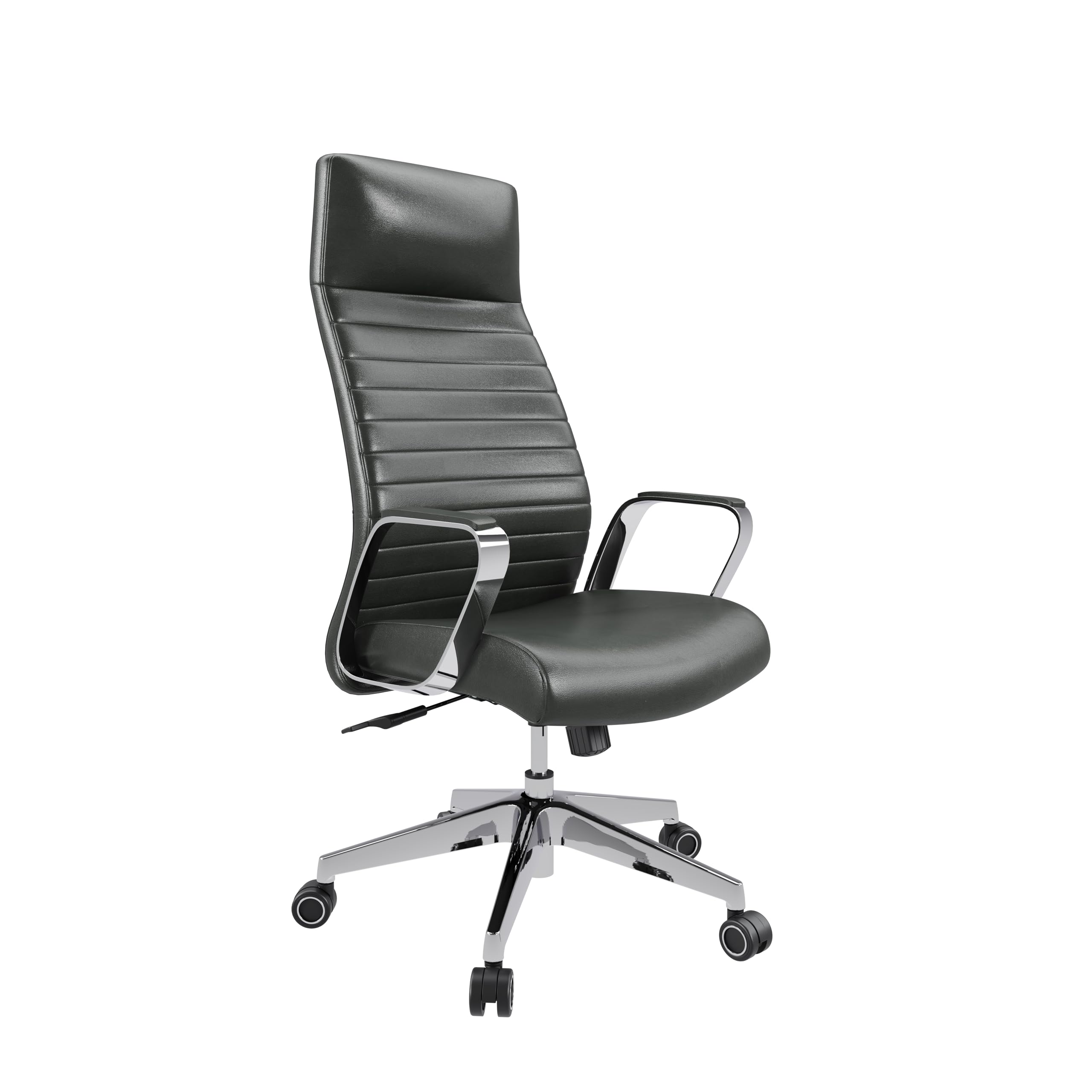 Office Hippo DAWN HIGH BACK LEATHER EXECUTIVE CHAIR I BLACK PU