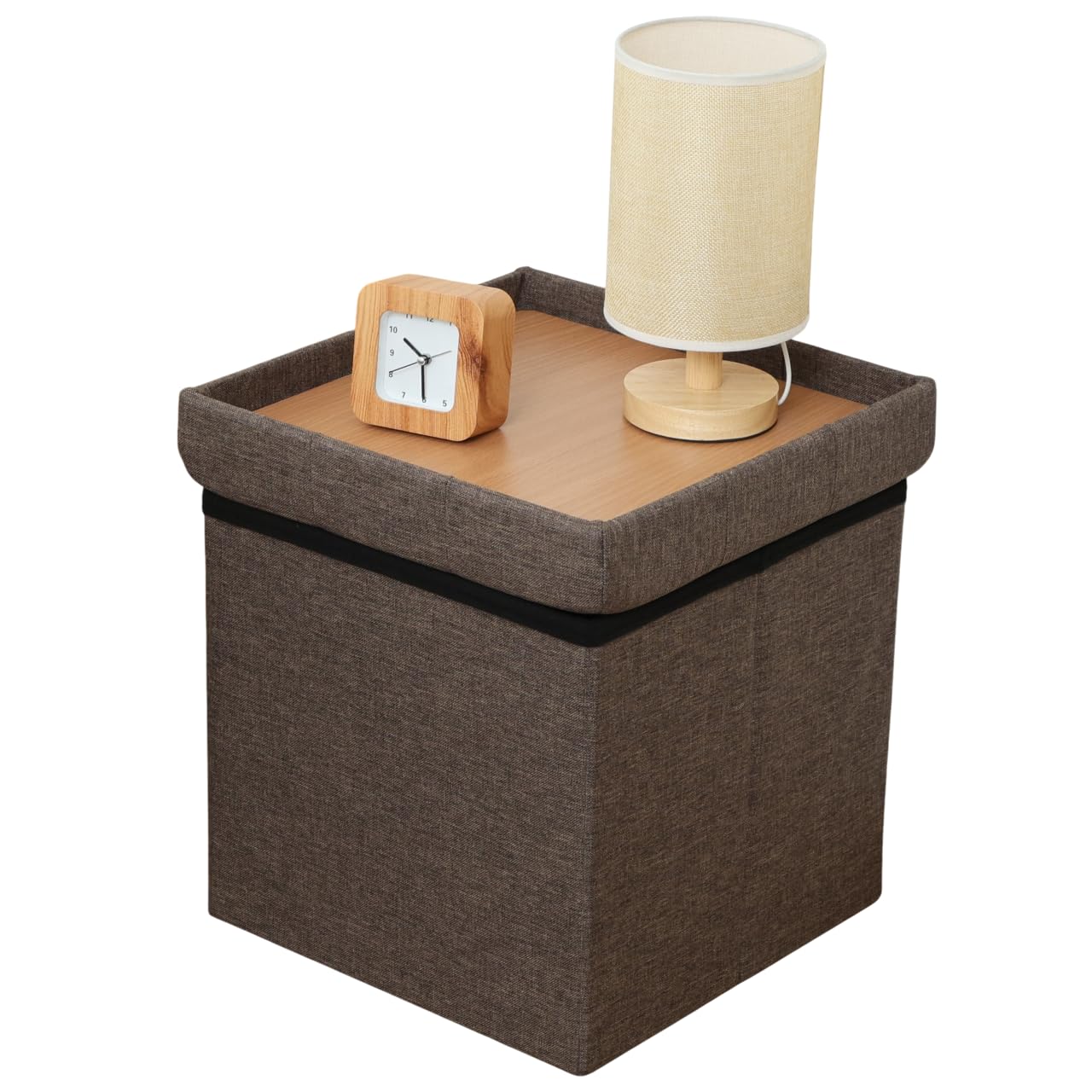 【52%OFF】【1,600円】 不二貿易 1台3役 テーブルにもなる収納スツール 幅35×奥行35×高さ35cm