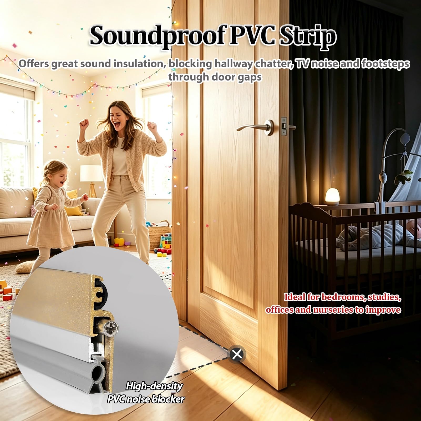 UrbanUp Paraspifferi Sottoporta Guarnizione Automatica Scomparsa Porta Vetro del Bagno