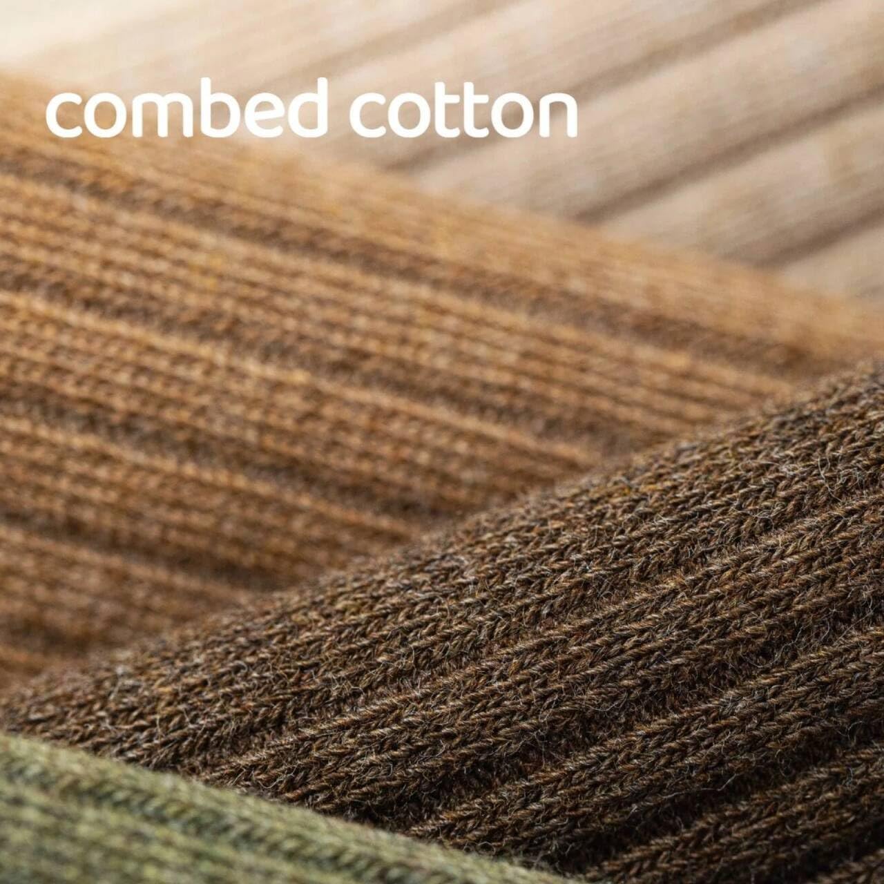 Losa Kute Combed Cotton Women’s Fined Ribbed Crew Socks Soft Boot Socks 6 Pairs - Image 4