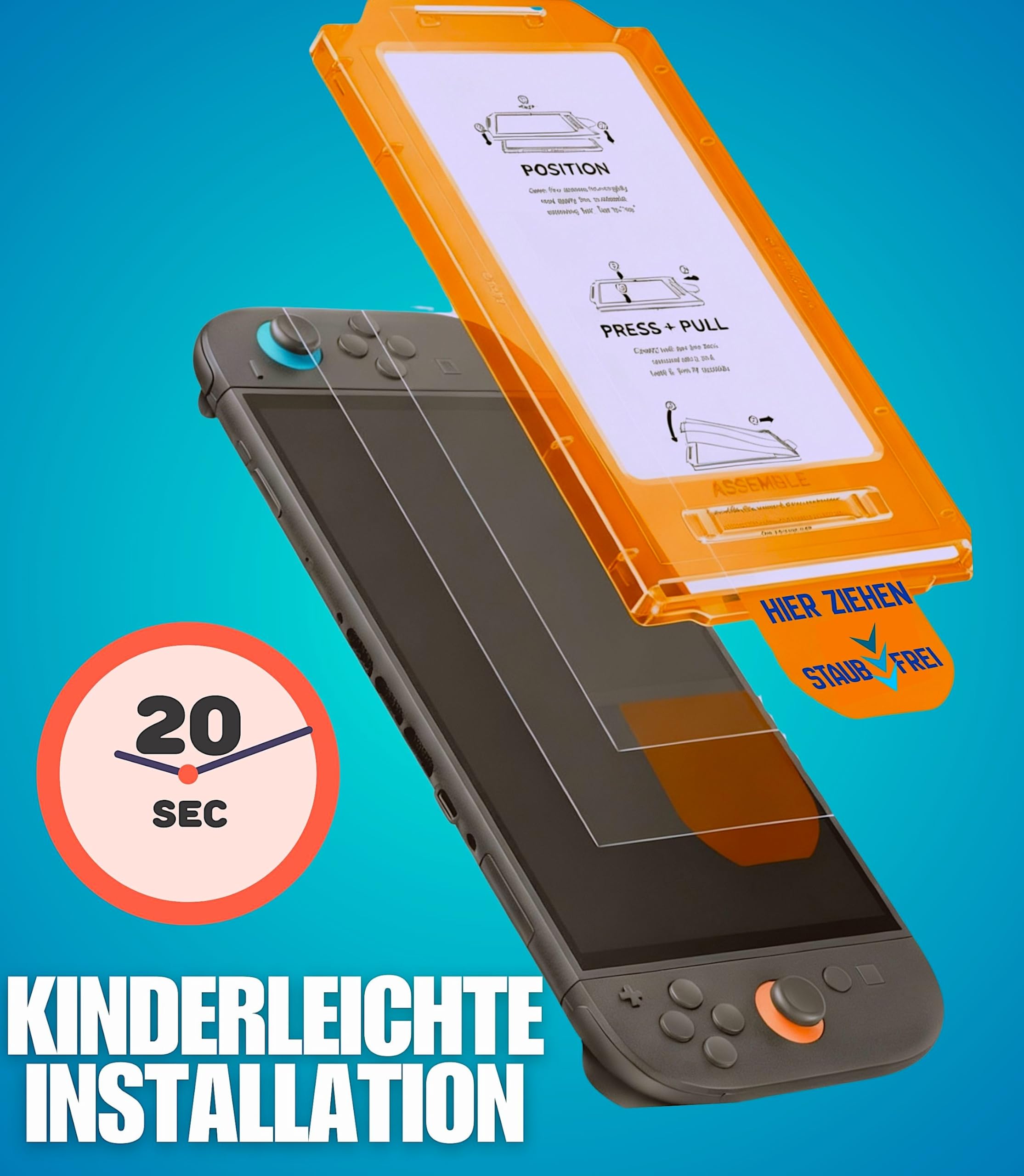 XeloTech Panzerglas für Nintendo Switch 2 (Modell 2025) – 9H Displayschutzfolie, Kratzfest & Full Coverage Schutzfolie, 2 Stück – Getestet von Gamers