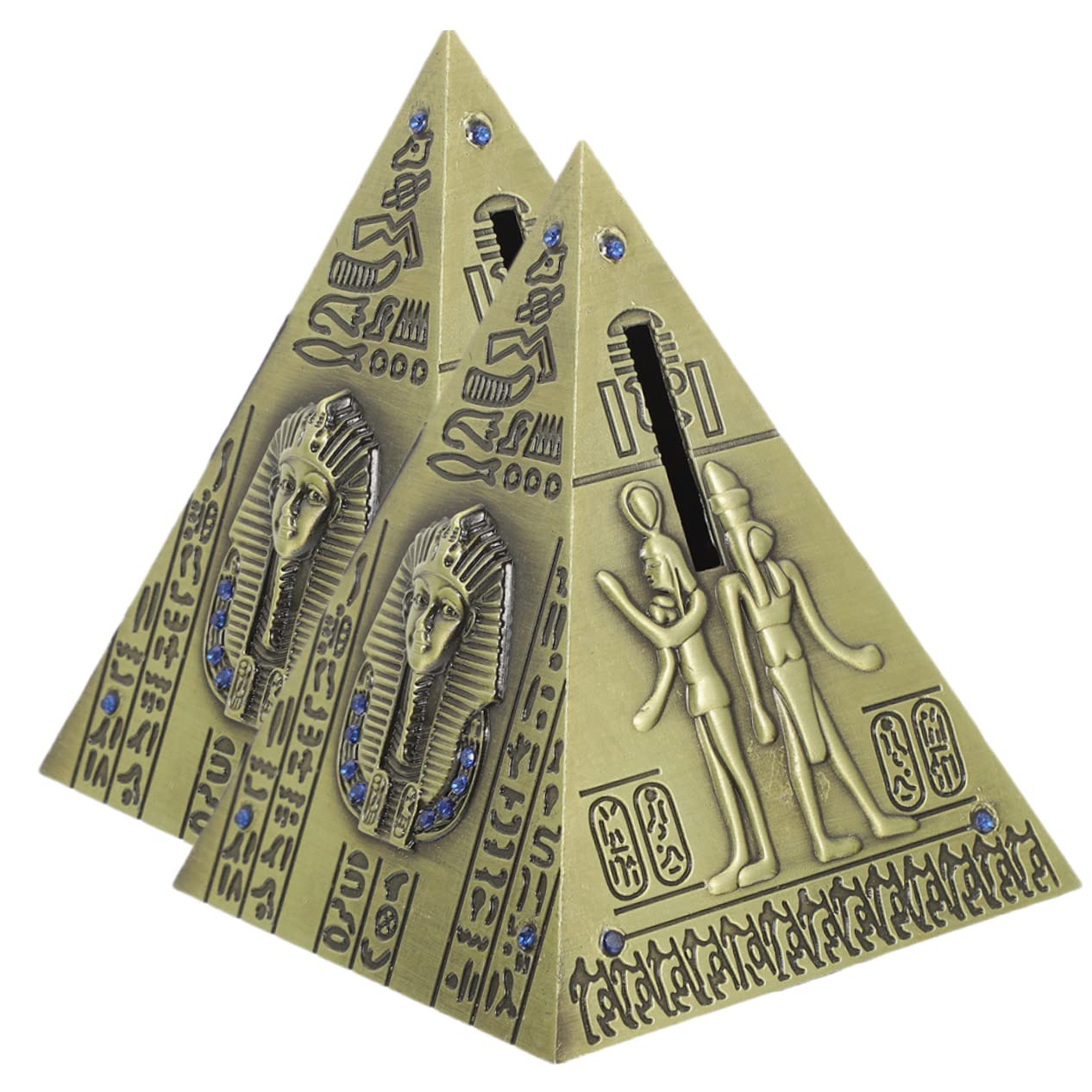 Amazon｜2個 お土産 ピラミッドの置物 エジプトのピラミッドの装飾  