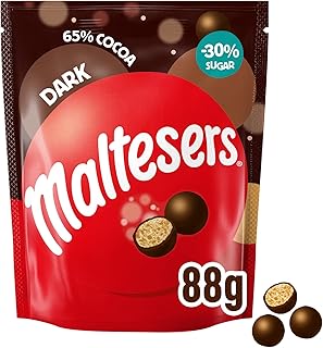 Maltesers Dark Chocolate & Honeycomb Bites 65% Cocoa Pouch Bag 88g
