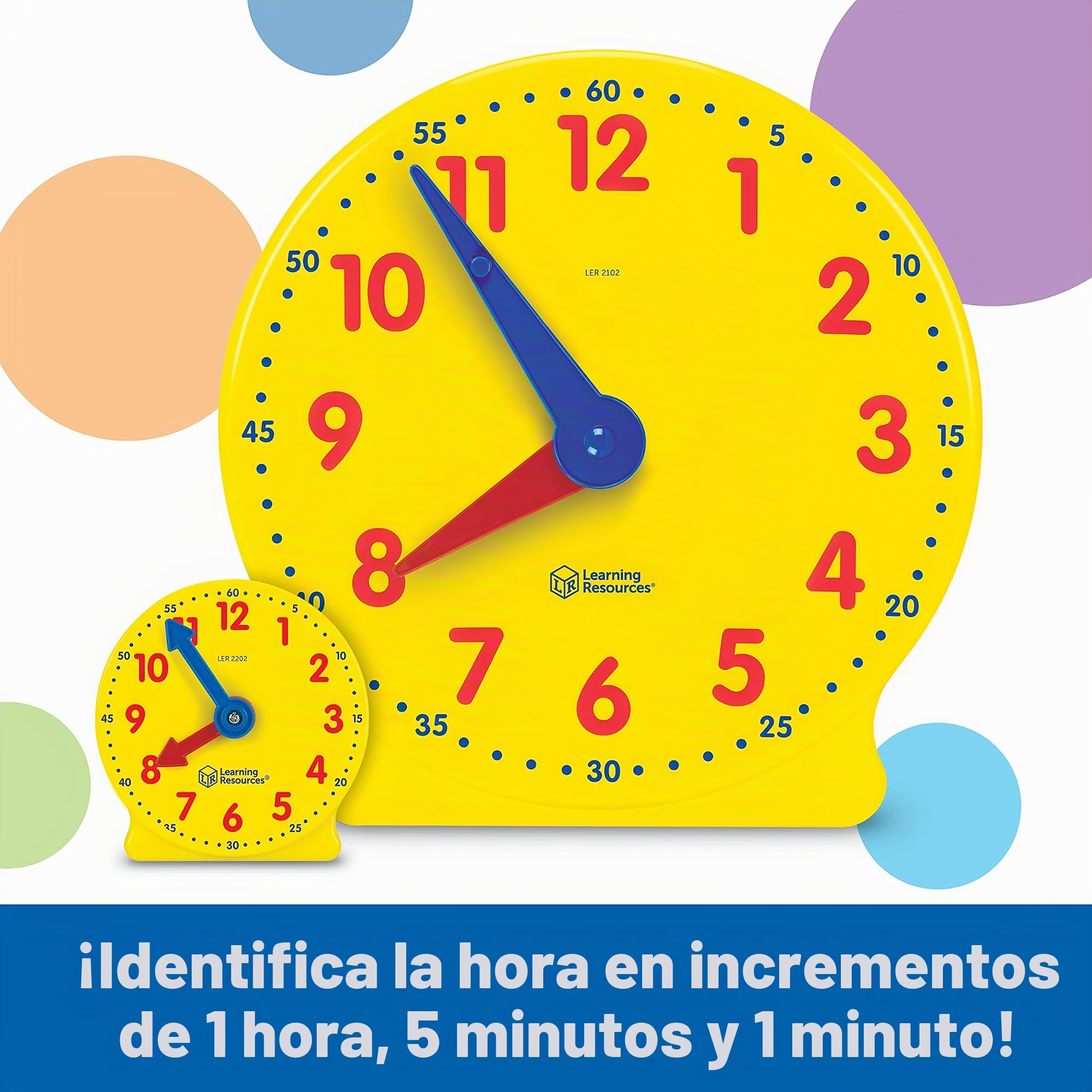 Learning Resources Kit de Relojes para el Aula Big Time