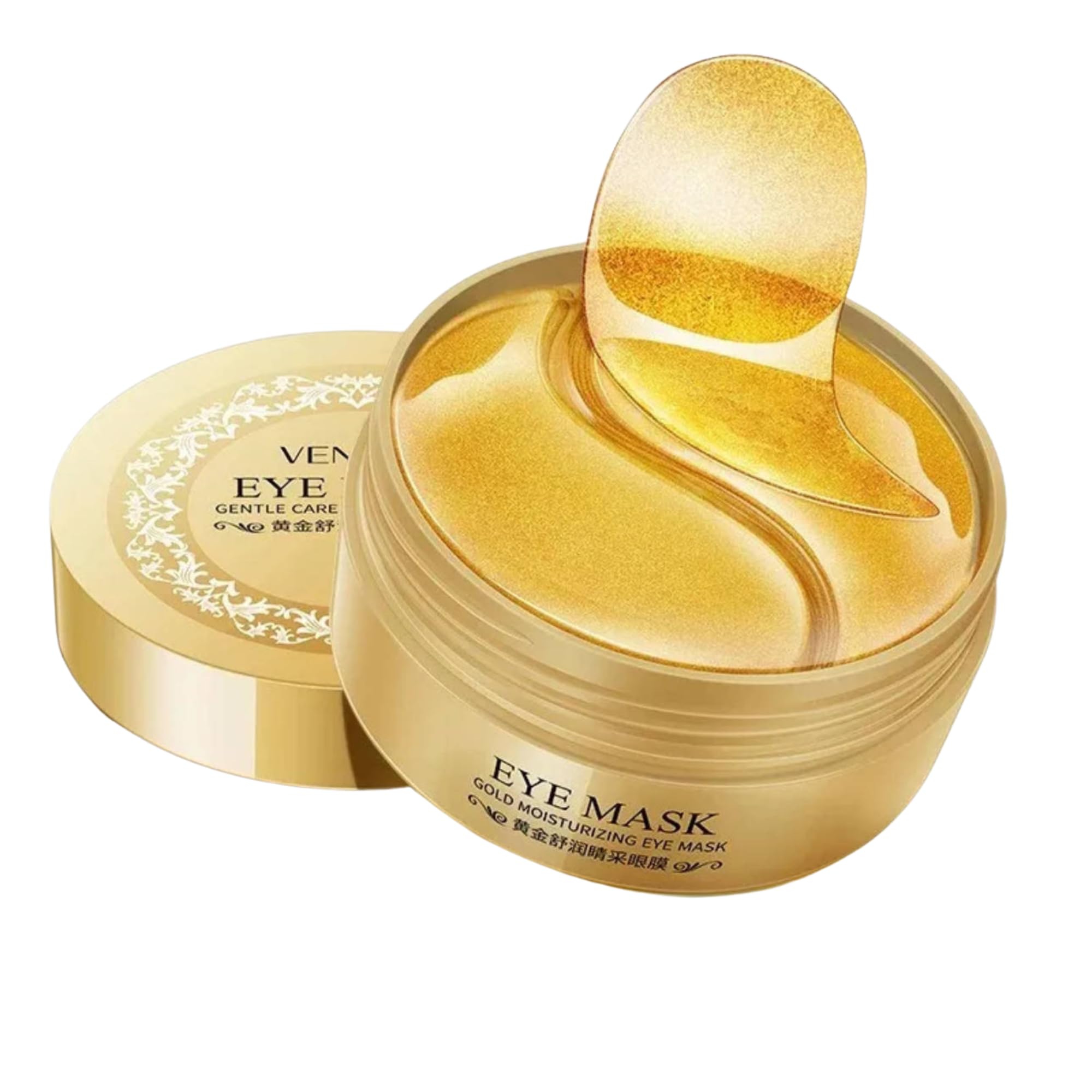Montegoni® 24K Gold Under Eye Gel Patches (80 PCs) Collagen Eye Masks for Dark Circles Puffy Eyes & Wrinkles