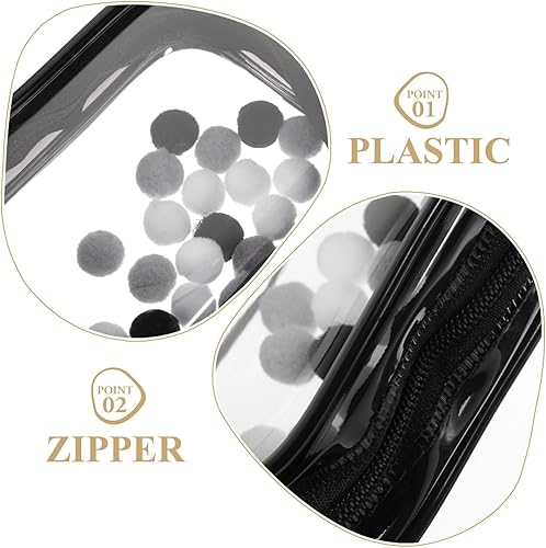 Miniatura 5 de Toyvian 2 bolsas pequeñas de almacenamiento para muñecas, figuras de acción, bolsa transparente con llavero, organizador con cremallera, caja de