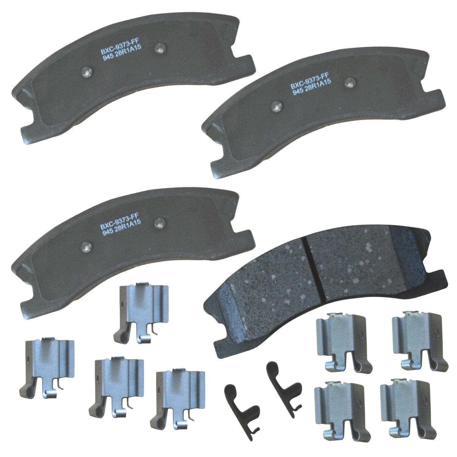 Bendix Premium SBC945 Ceramic Front Brake Pads for select Jeep Grand Cherokee 1999-2002 (models with Akebono Calipers, with Silver Calipers), Jeep Grand Cherokee 2003-2004