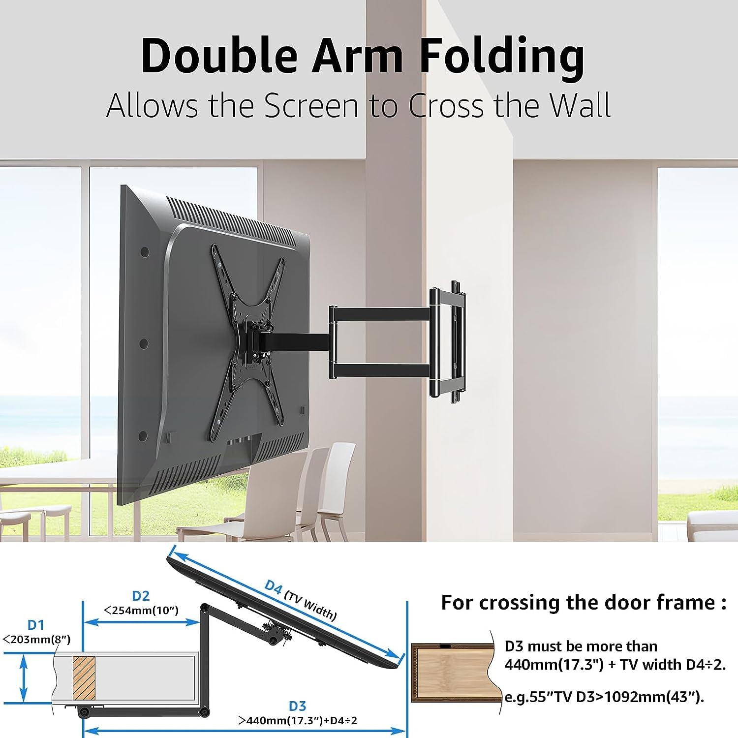 MOUNTUP Television Ceiling or Wall Mount