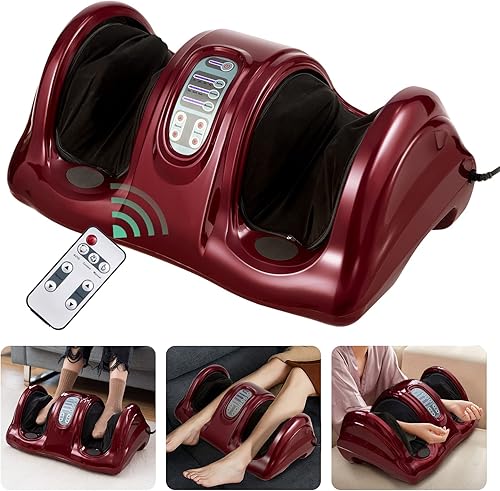 Giantex Shiatsu - Masajeador de pies máquina de masaje para pies terapia de dolor de nervios regalo de spa de masaje de amasamiento profundo para