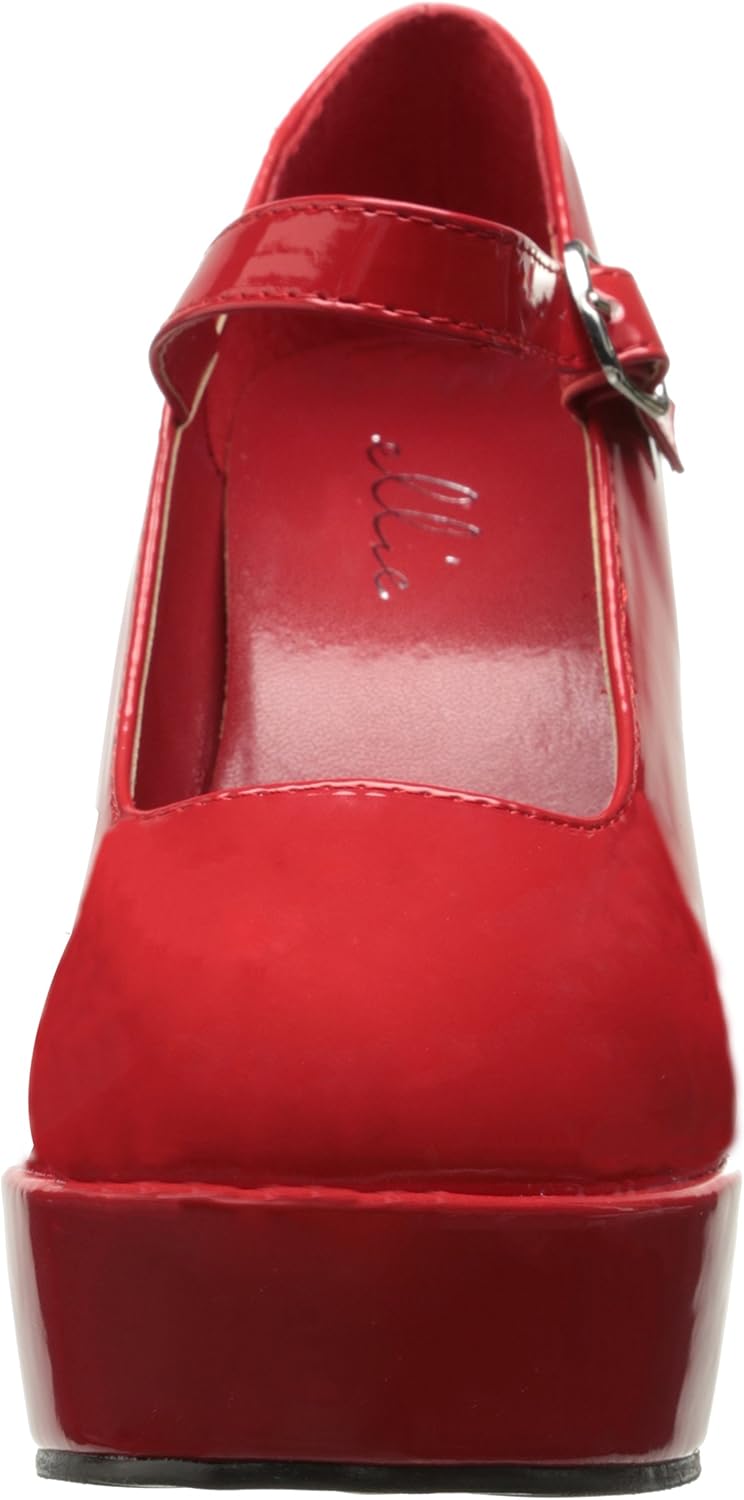 Ellie Shoes Women's 557-Eden Platform Sandal, Red, 12 M US - Image 2