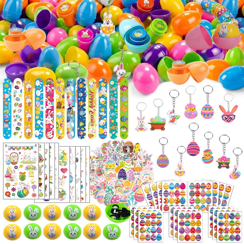 172 Pack Easter Egg Fillers,Easter Basket Stuffers for Kids Boys Girls, Easter Party Favors Assorted Toys for Easter Egg Hunt,Classroom Prize Supplies