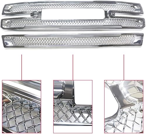 Miniatura 4 de NINTE Fundas de rejilla para GMC Sierra 1500 SLT 2019, 2020, 2021, 2022, GMC Sierra 1500 SLT 2019, 2020, 2020, 2021, 2022, cubierta de rejilla (no