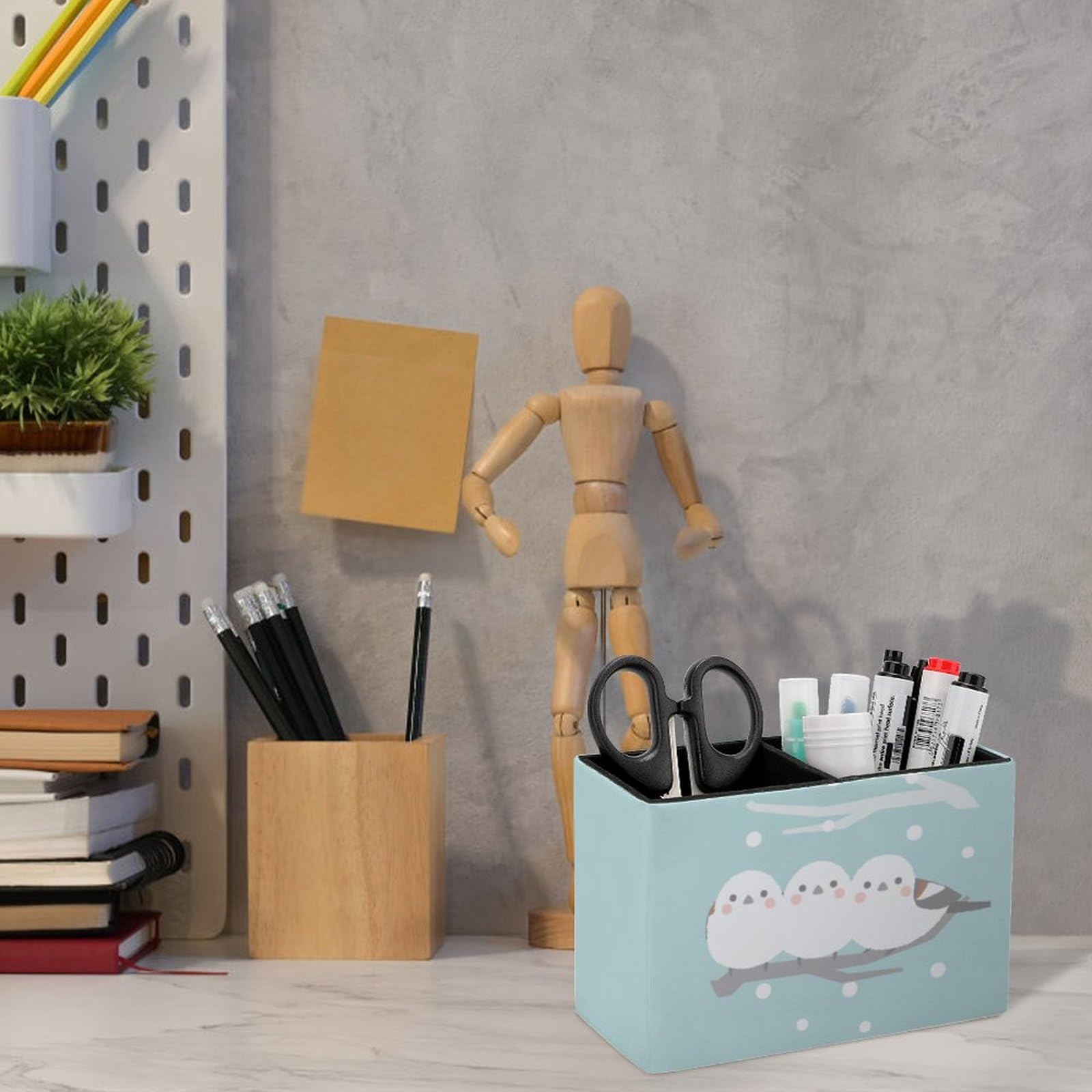 Amazon.co.jp: ペン立て ペンスタンド シマエナガ かわいい 鳥 鉛筆