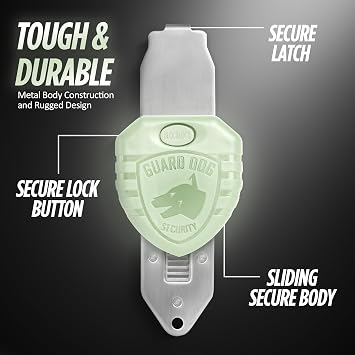 Guard Dog Security Blocklock Portable Door Lock, Hotel Door Locks for Travelers Security, Tough & Durable, Apartment Door Security, Home Security