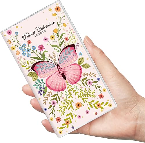 Phyxin Pocket Calendar 2025-2026, Two Year Pocket Planner - Runs From Jan 2025 U