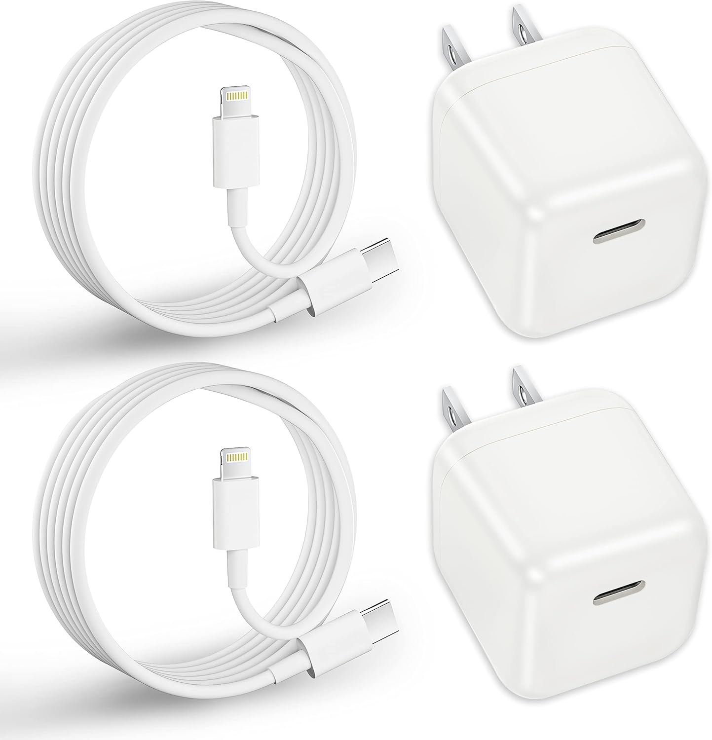 Amazon Phone Charger Fast Charging,【Apple MFi Certified】 2 Pack USB C