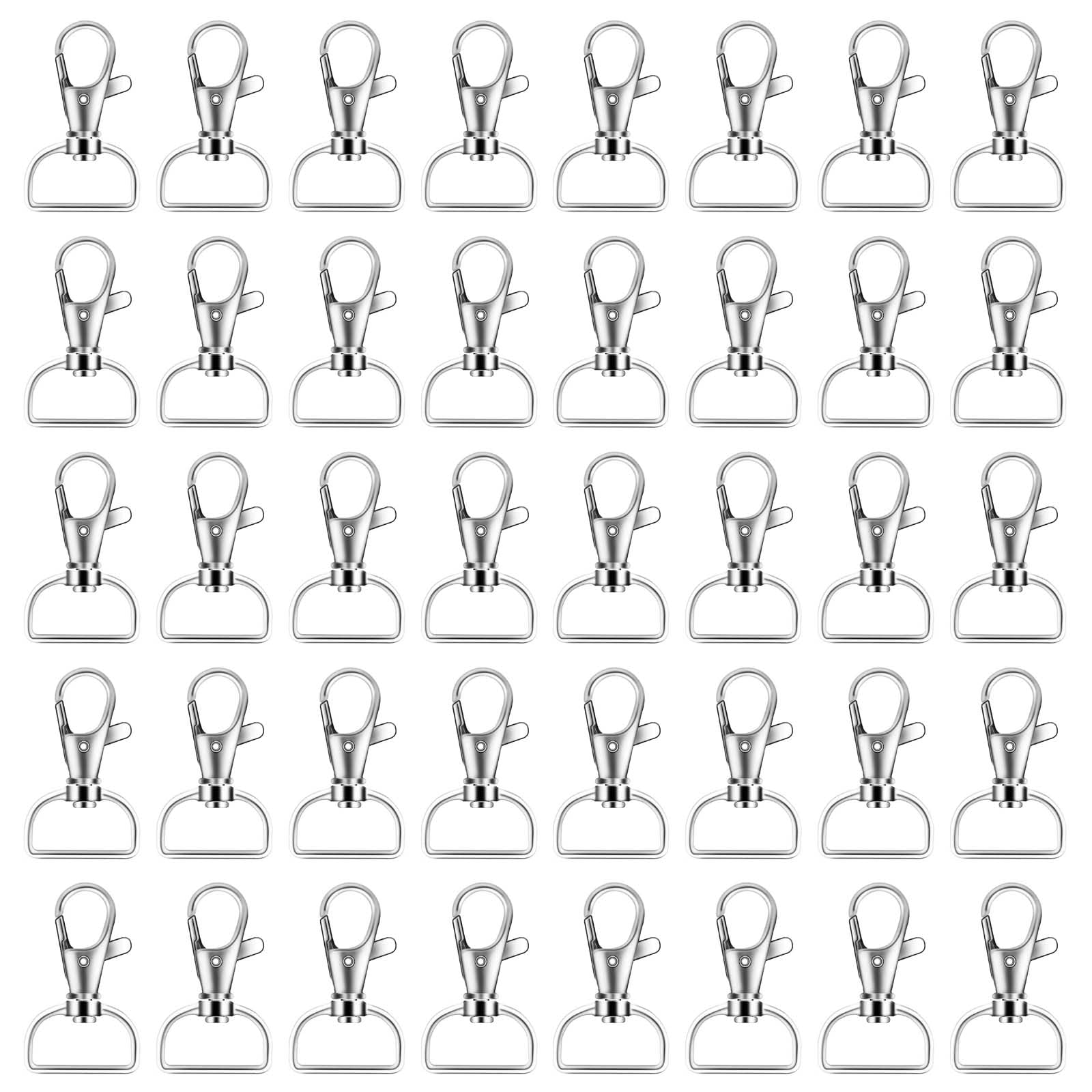 Tsophreniq 40Pcs Metal Buckle for Bag Strap Lobster Clasp Backpack Webbing Trigger Clip Snap Hooks Handbag Hanger Acces Lobster Clasps Clip