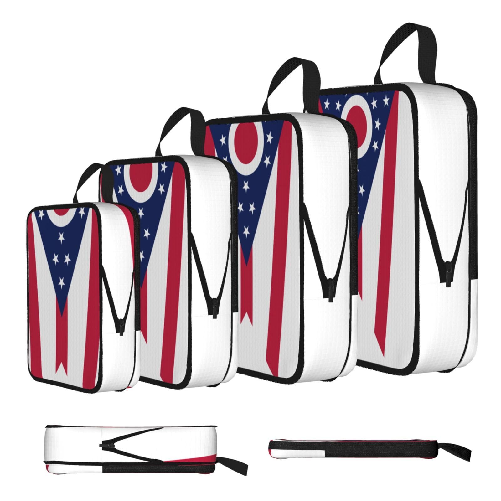 Ohio State Flag Compression Packing Cubes 4 Piece Set
