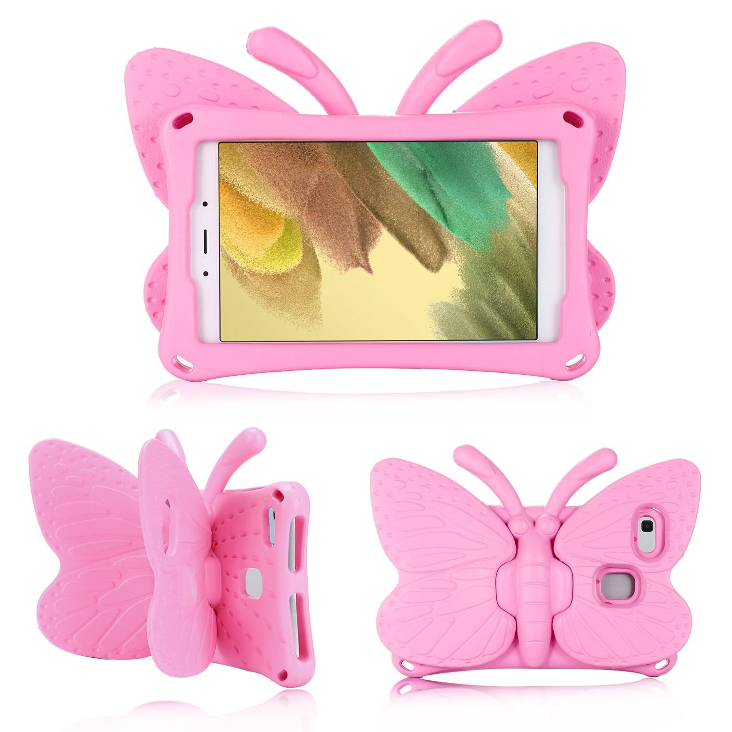 FW Compatible with Lenovo Tab M9 Kids Case,Lenovo Tab M9 2023 Butterfly Case with Kickstand Light EVA Full Boby Drop Protective Rugged Shockproof