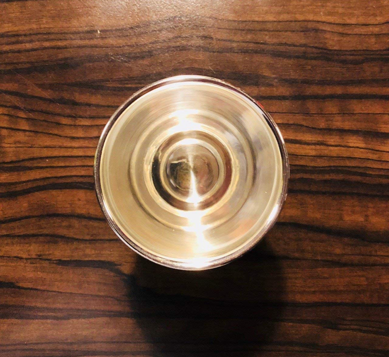 Design - Vaso de metal plateado con grabado personalizable, diseño de plata gourmet