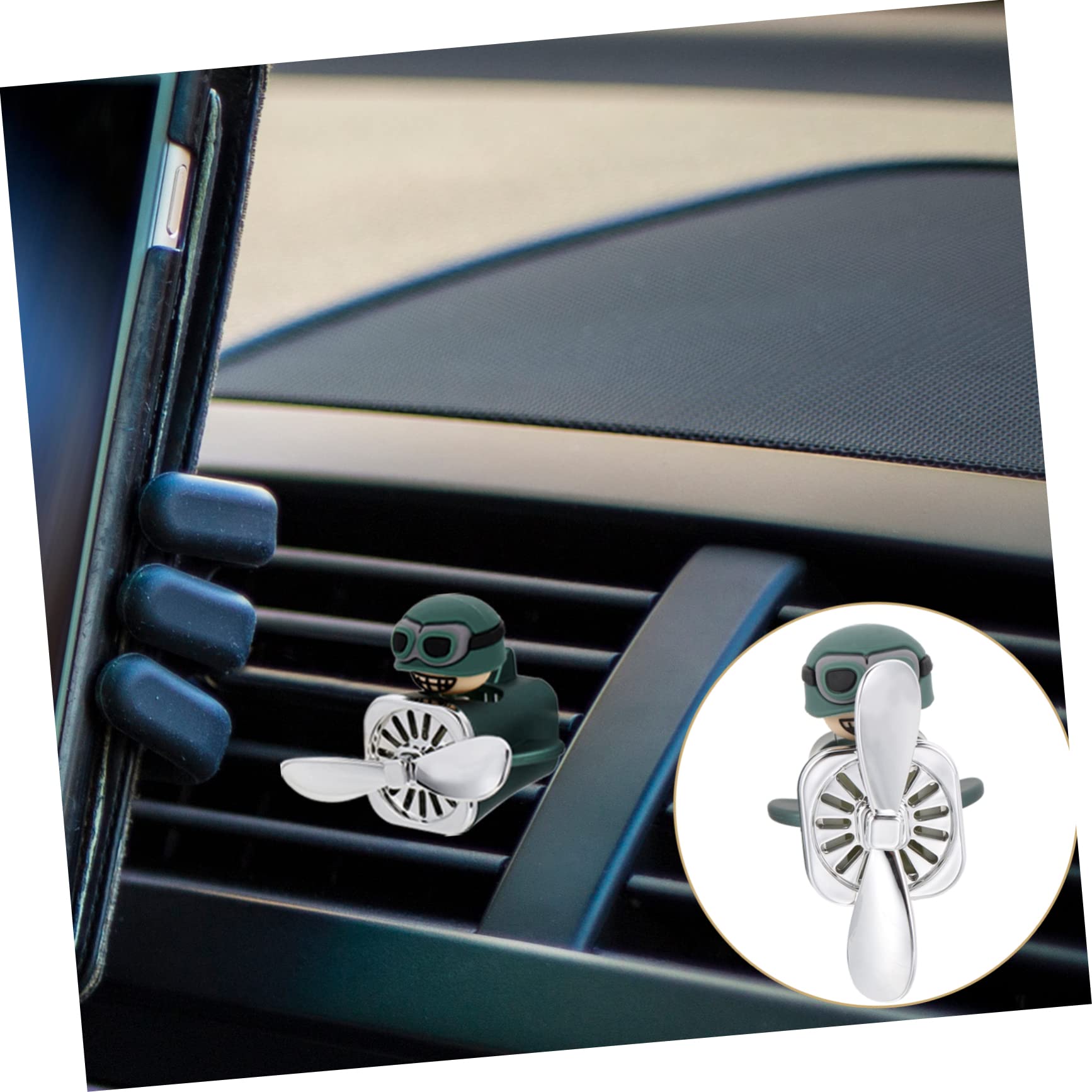 Mobestech 3pezzi Clip Per Auto Decorazione Vent Carina e Profumatore Per Auto Rotante Cartoon Per Interni e Oli Essenziali