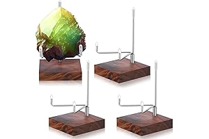 Wenqik 4 Pack Small Clear Crystal Display Stand