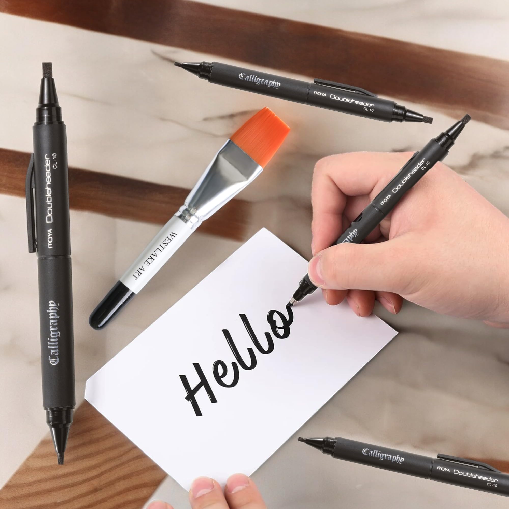 Calligraphy Pens ITOYA Doubleheader Calligraphy Marker Black