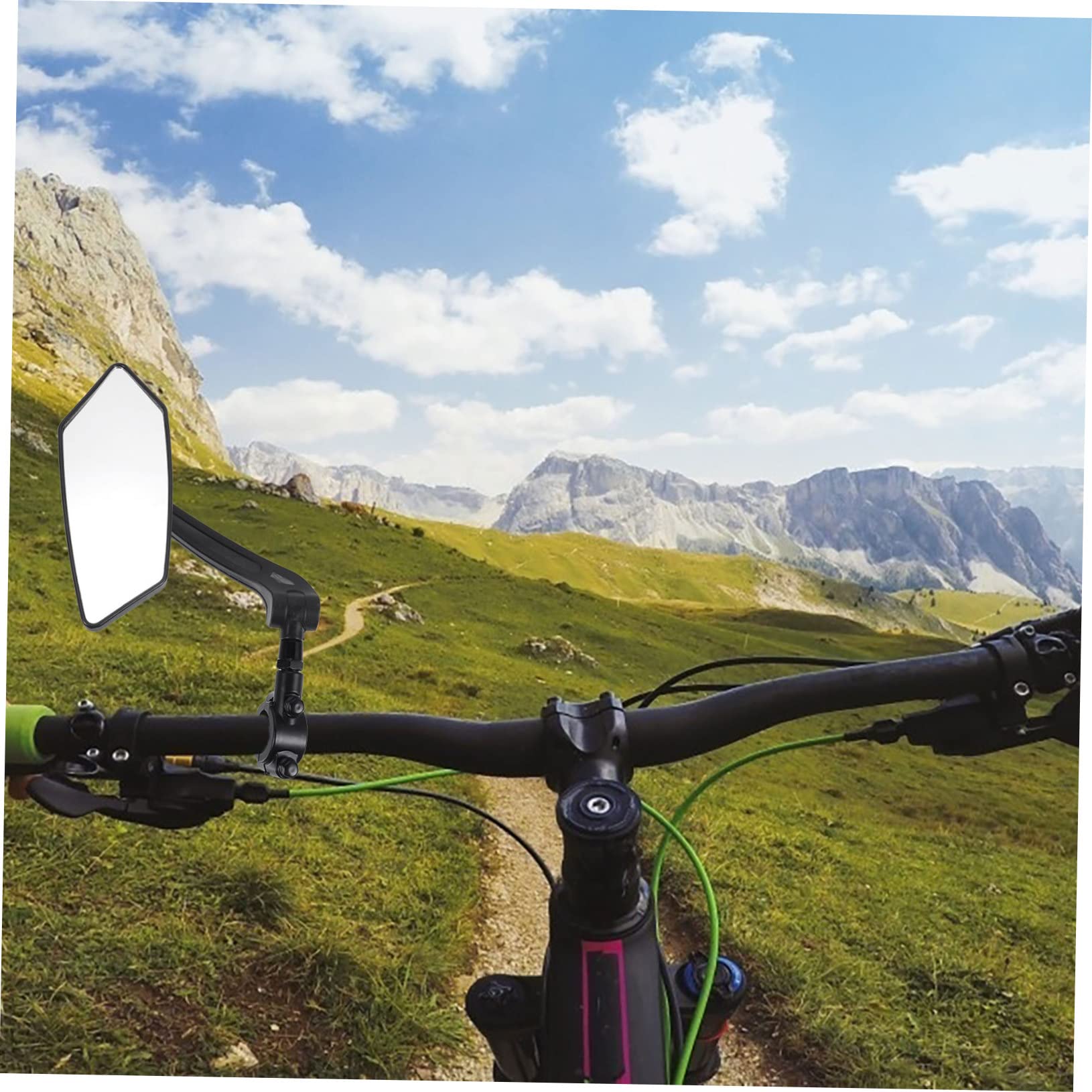 ibasenice 4 Pièces Rétroviseur Angle Hd pour Guidon Miroir de Sécurité Latéral Gauche Compatible Vtt Accessoire Cyclisme Pratique et Robuste