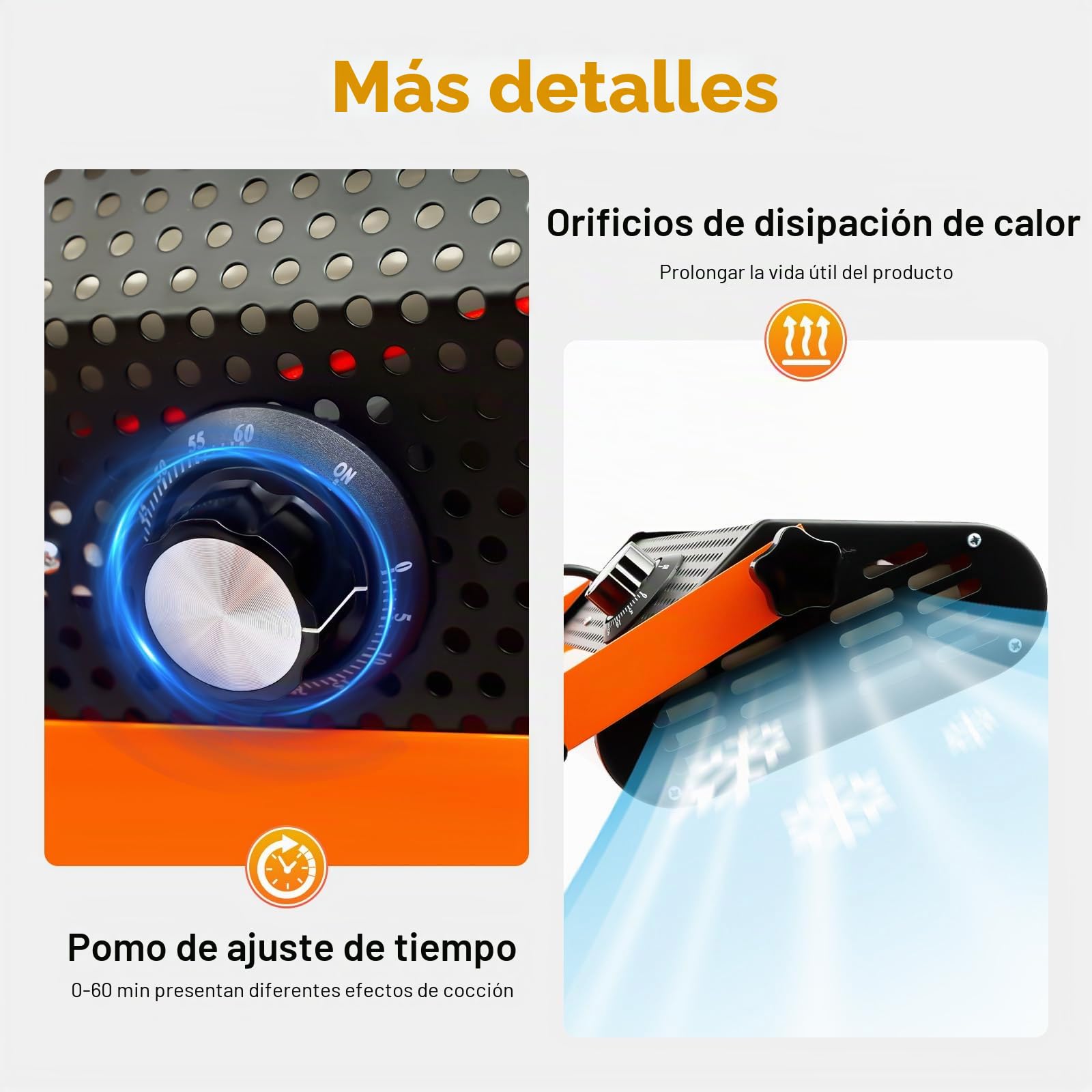 Secador de Pintura por Infrarrojos 2 × 1000 W, Superficie de cocció 0.8 x 0.6 m Lámpara Infrarroja Pintura 230 V rotación de 360° con soporte regulable en altura para coche