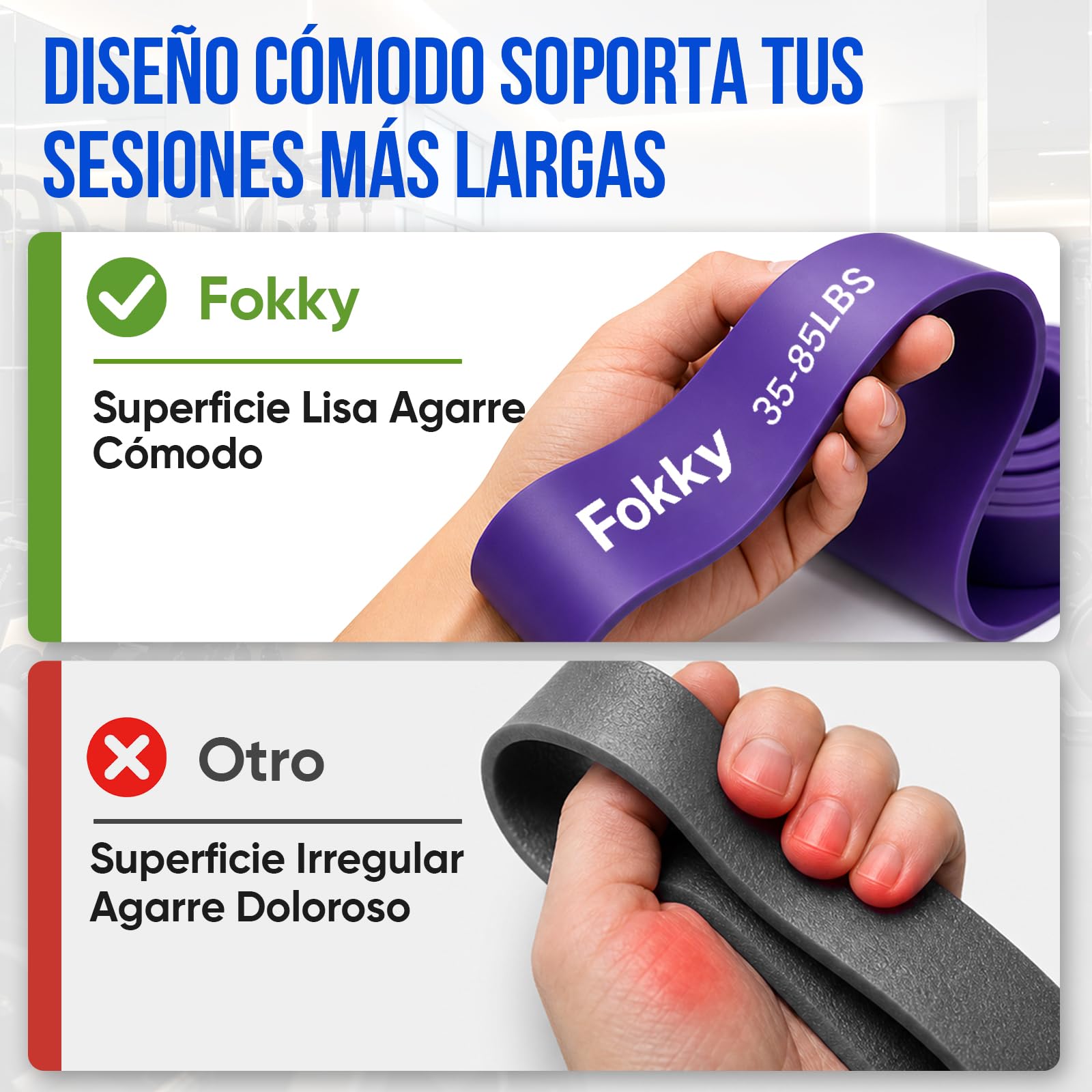 Fokky Bandas de fitness con 5 niveles