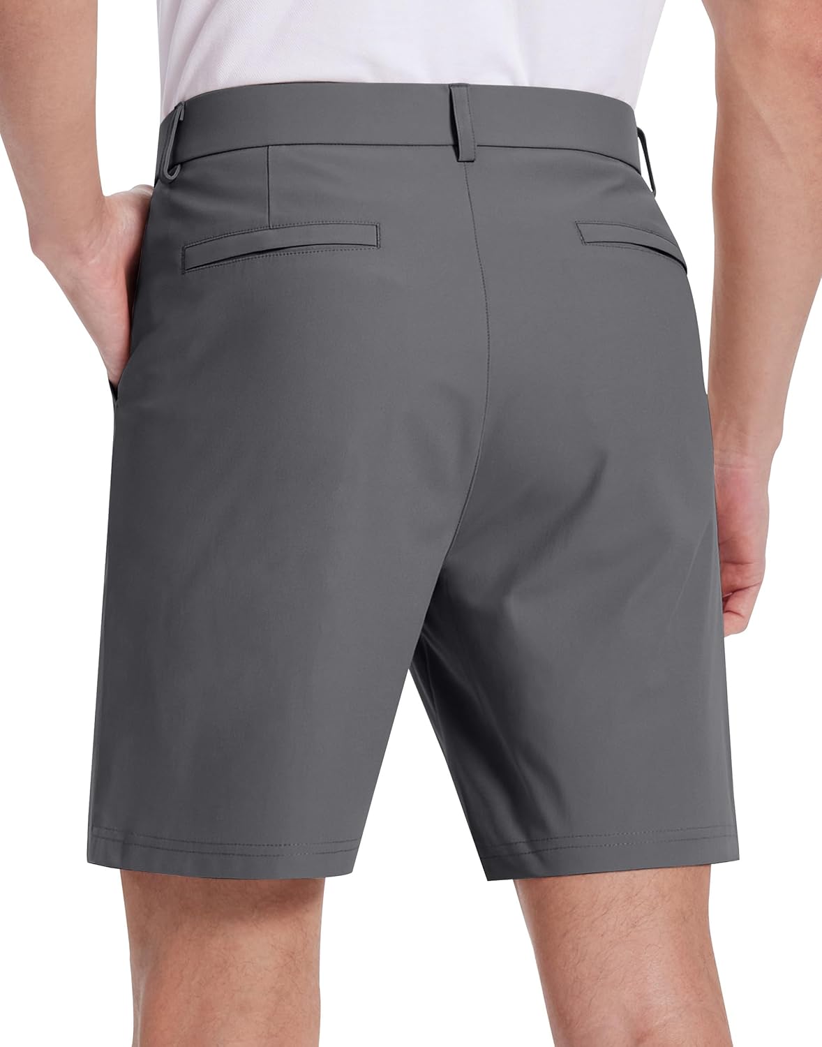 Mens Golf Dress Shorts 7 Inch Inseam Stretch Work Shorts Quick Dry Casual Lightweight Flat Front Shorts with 5 Pockets - Image 2