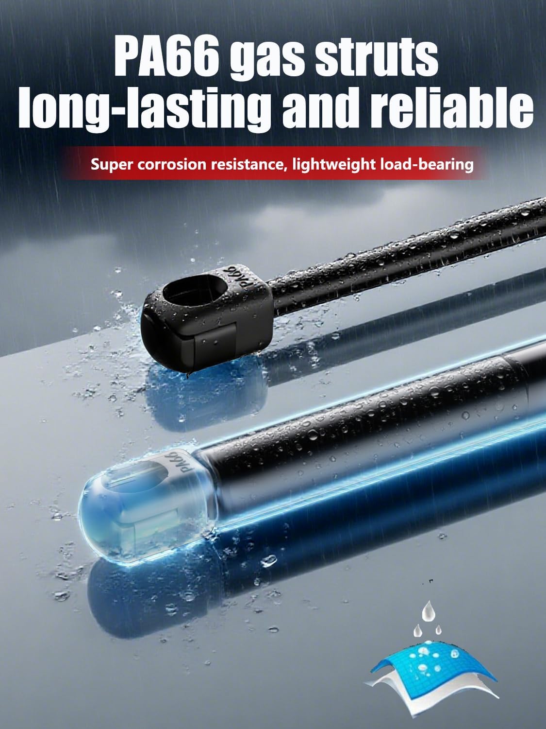 Vepagoo C16-17229 16 inch 10Lb/45N Gas Shocks Struts for Leer are ATC Camper Topper Rear Window Truck Cap Camper Shell Canopy, Pack of 2PCS