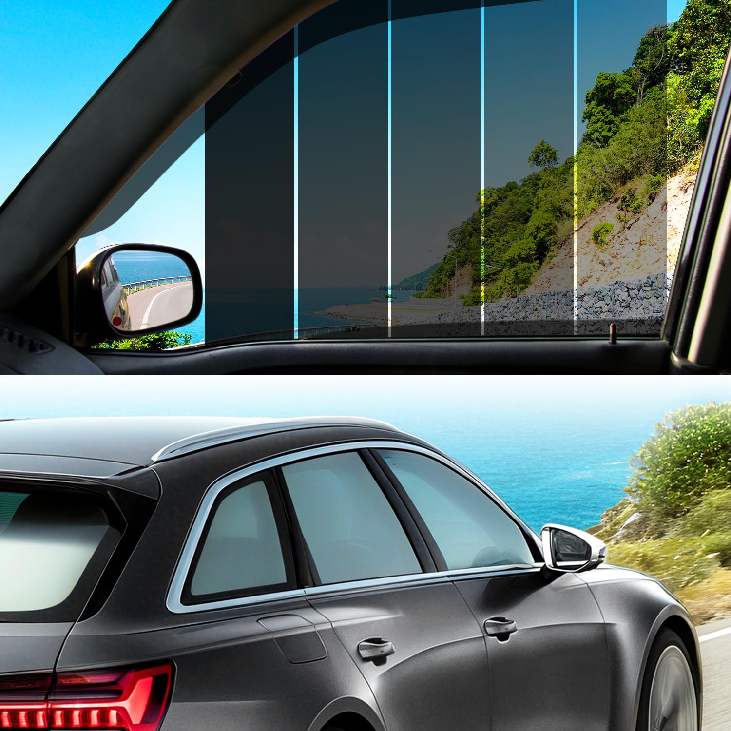 film style tint アコードCV3 5% 5% VLT Ceramic Car Window Tint Film - (20in * 20ft) Window Privacy