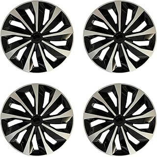 15 inch Hubcaps ABS Replacement for Steel Wheel(Non-Alloy) Snap-on Set of 4
