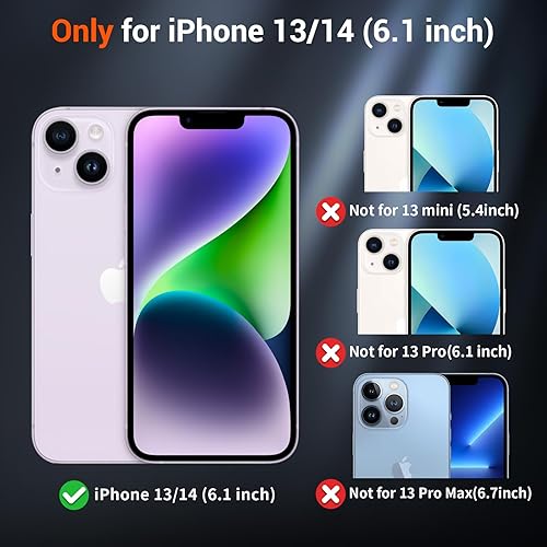 Miniatura 2 de SUPFINE - Funda magnética para iPhone 14 y iPhone 13, apta para MagSafe (protección contra caídas de grado militar de 10 pies), delgada,