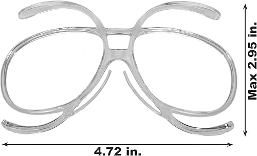 Miniatura 4 de Rapid Eyewear Lentes universales de esquí y tabla de nieve, adaptador de prescripción Rx. Inserto óptico para usuarios de anteojos que se adapta