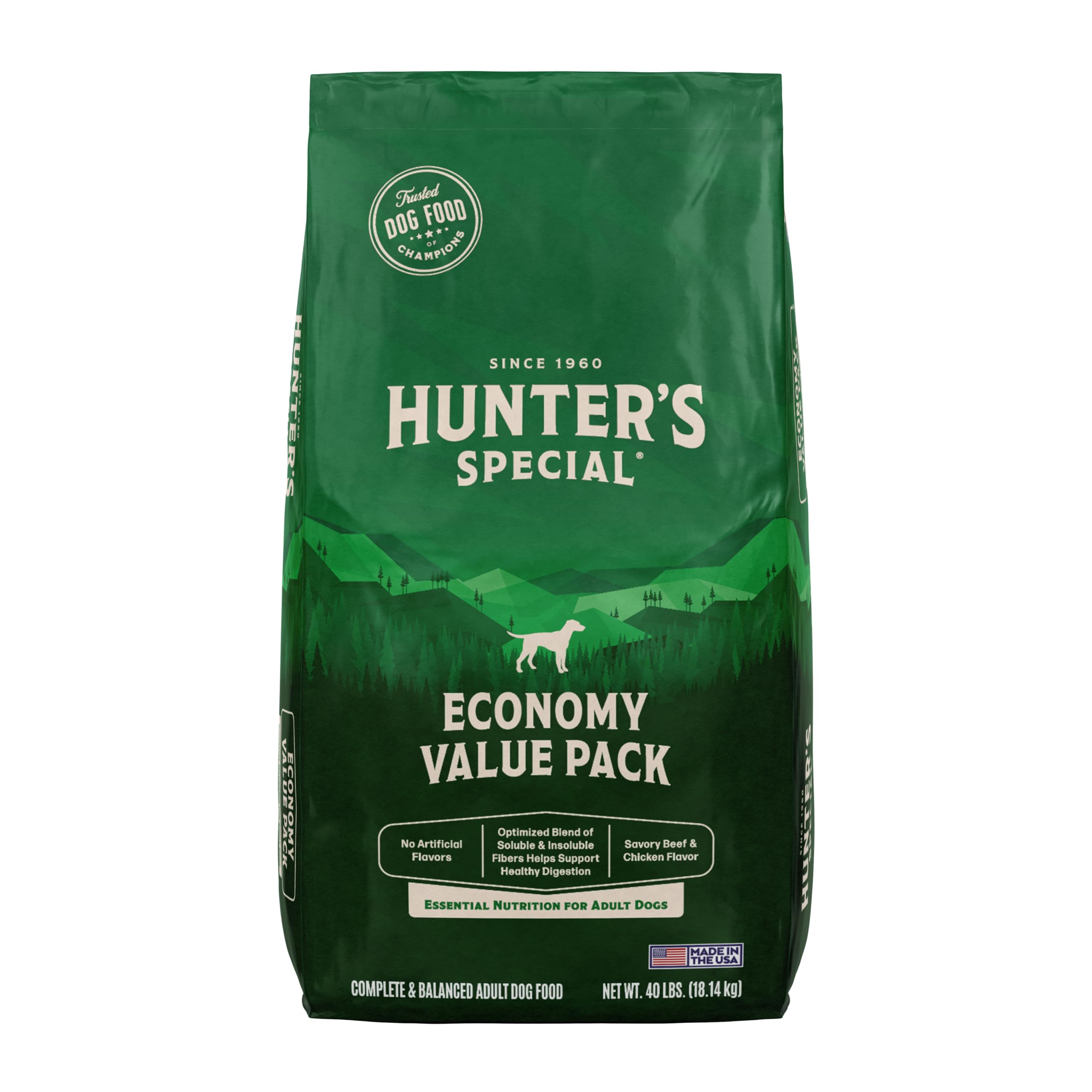 Hunters Special Mini Chunks Value Dog Food 18/7, 40lb.