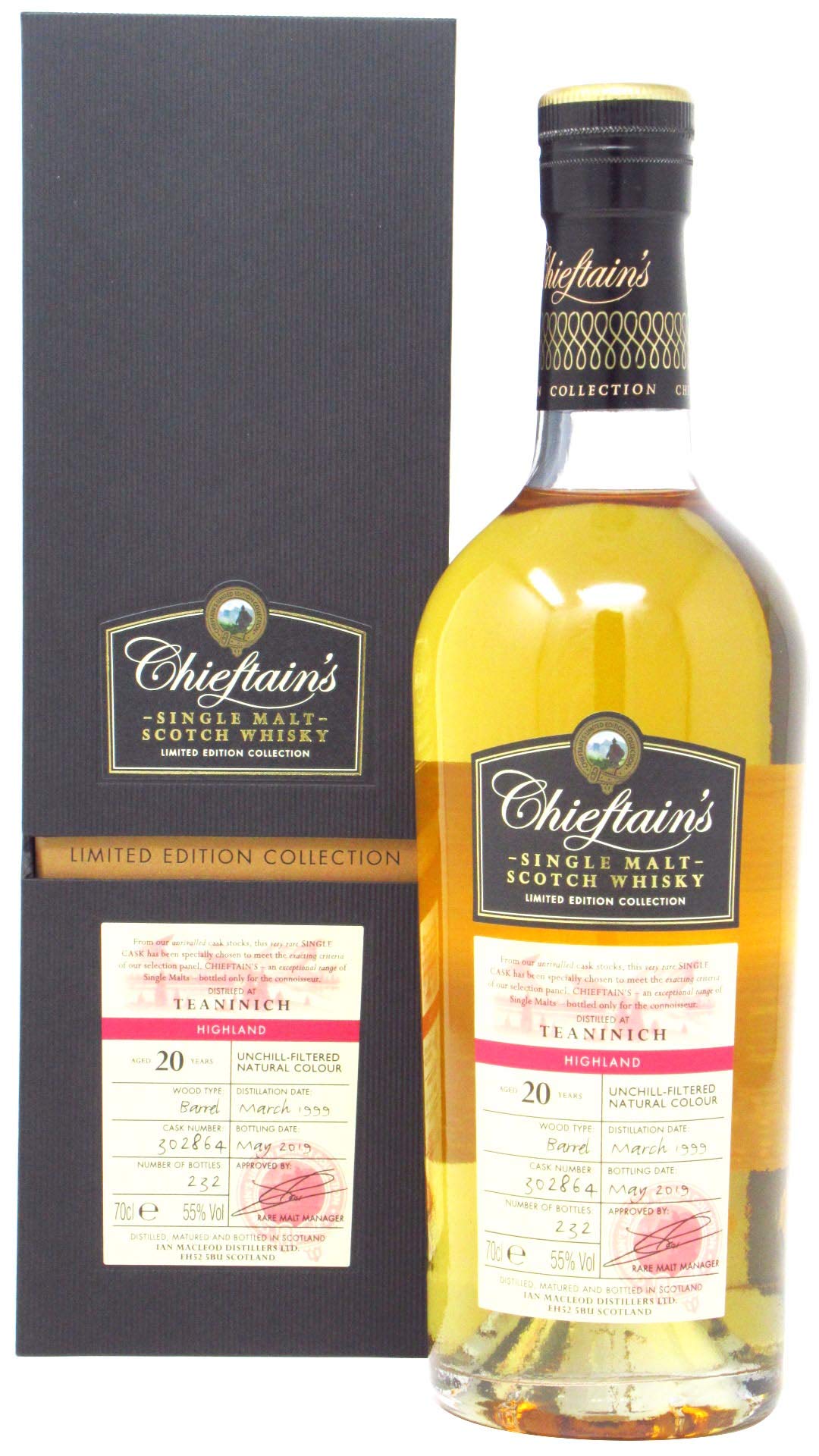 Teaninich 20 Year Old 1999 - Chieftain's Single Malt Whisky