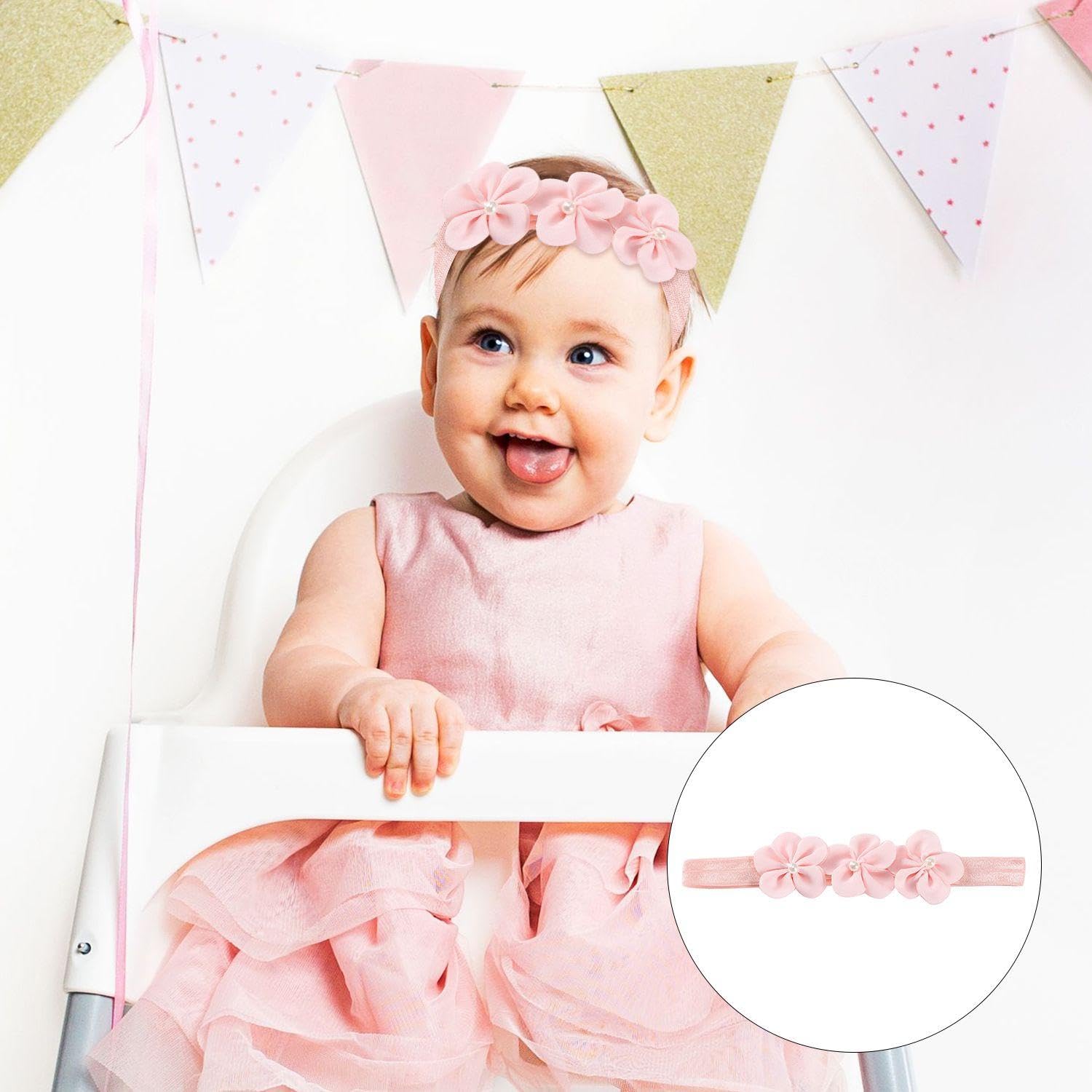 Fasce Per Bambini Da 4 Pezzi, Accessori Per Capelli Carini E Freschi, Fasce Retrattili Per Neonati, Copricapo Per Feste, Accessori Per Bambini.