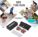 FEISEDY Oversized Polarized Square Sunglasses for Women Men Trendy Classic Simple Sunglasses B1068