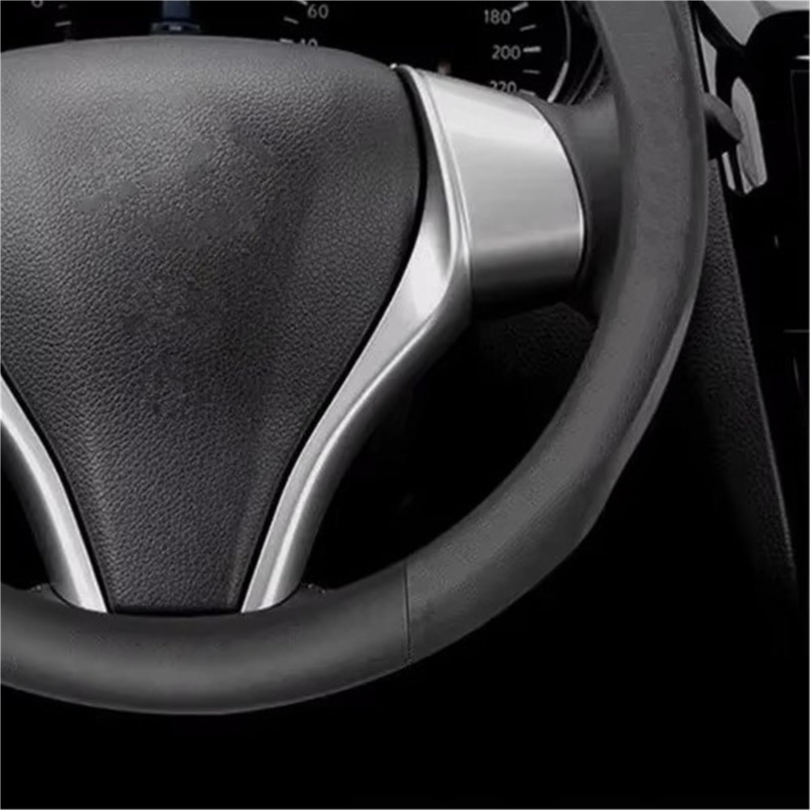 Funda Especial Manillar Coche Funda para Volante Coche para Nissan para Juke para Patrol para Leaf para Maxima para Micra para Rogue para Pulsar para Teana para Tiida Cubre Volante(O Style B Beige)