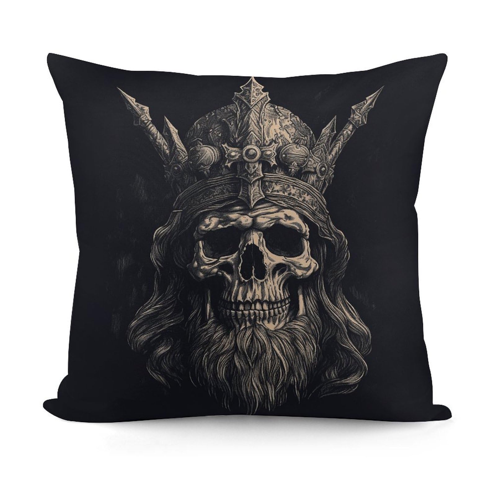 Adfgyerh Style Skull And Ax Decorative Pillow Covers, Throw Pillow Covers Soft For All Seasons, Pillowcases For Couch Living Room Sofa Bedroom 18X18 Inch