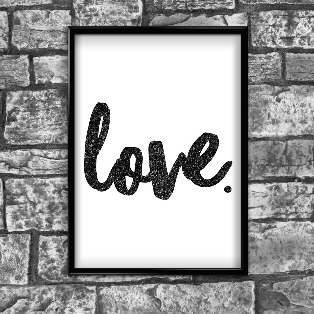 Love Motivational Inspirational Positive Thoughts Quote Poster Print Wall 44 by Inspired Walls®