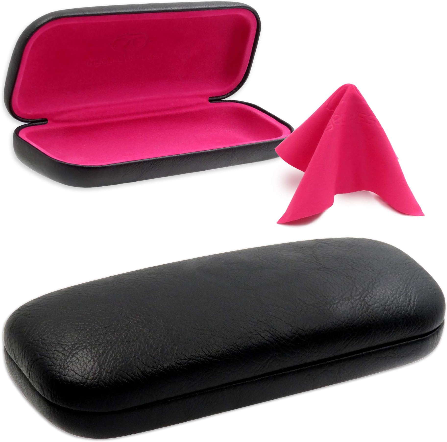 MyEyeglassCaseMyEyeglassCase Women's Hard Eyeglass Case | Protective Hard Shell Glasses Case with Pouch and Cloth