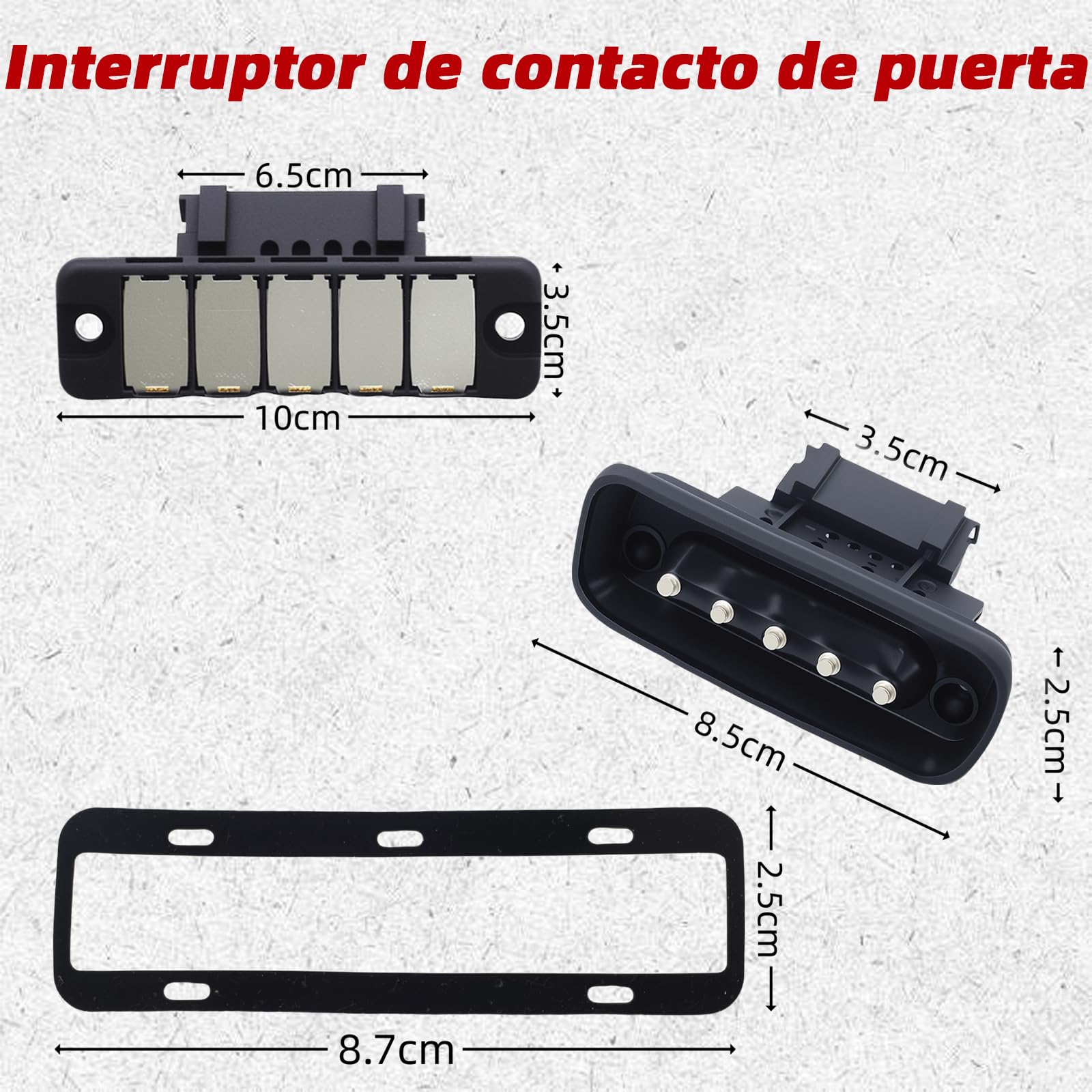 Interruptor de contacto de puerta de 5 pines – Apto para Mercedes Clase V W447 / Vito W447 / Marco Polo W447 / Viano W639 / Vito W639 / Sprinter W907 W910 (907, 910) – Interruptor de contacto
