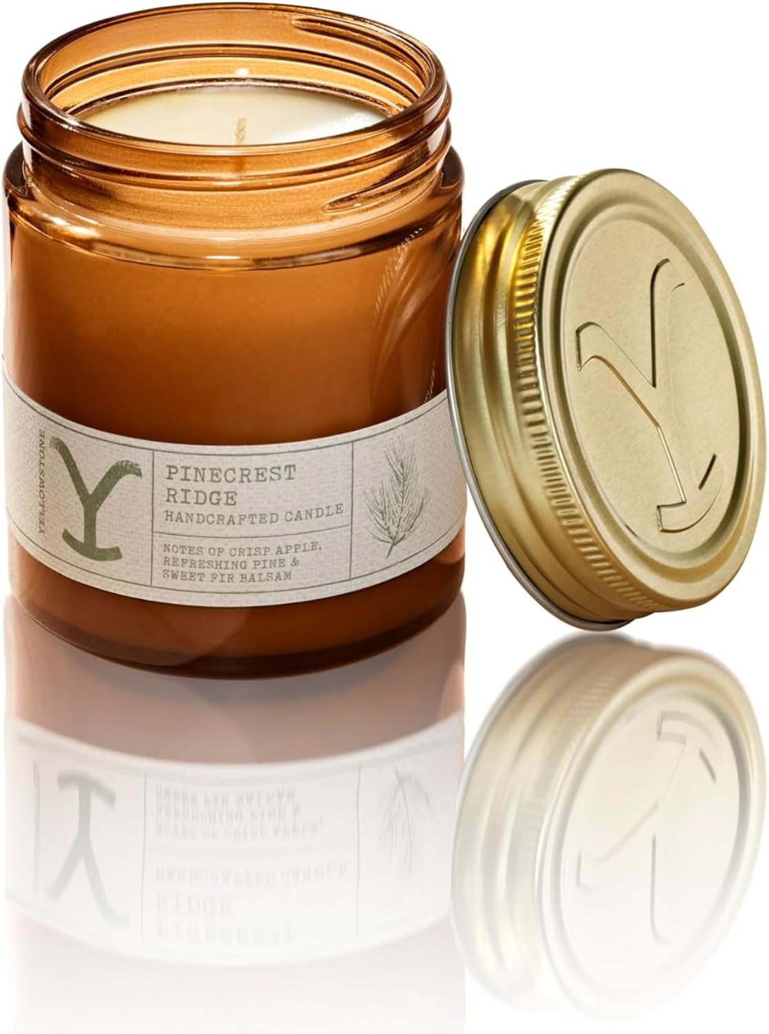 Yellowstone Scented Jar Candle by Tru Western, 8 oz - Pinecrest Ridge