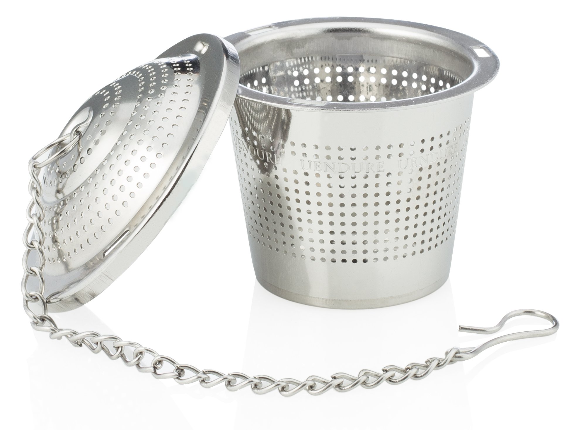 UEndure Tee-Ei Set mit 3 ultrafeinen losen Tee-Sieben, lebensmittelechter Edelstahl, perfekt für eine Tasse oder eine Teekanne, praktisch für die Arbeit oder auf Reisen.