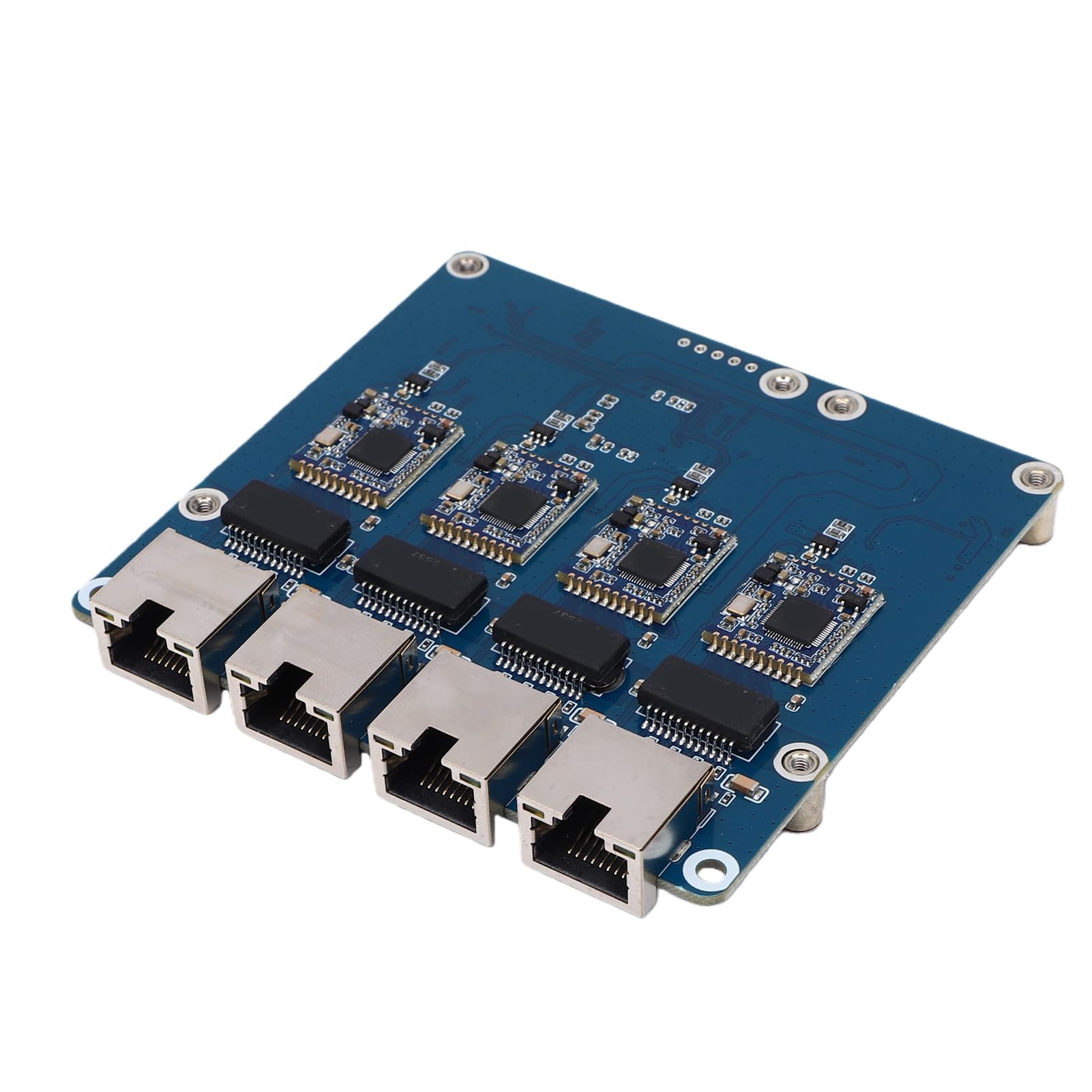 Generic Placa de Expansión PCIe a 4 Canales 2,5G Eth con Transferencia de Datos Estable para Adaptador Ethernet Rasp Pi 5 Listo para Usar
