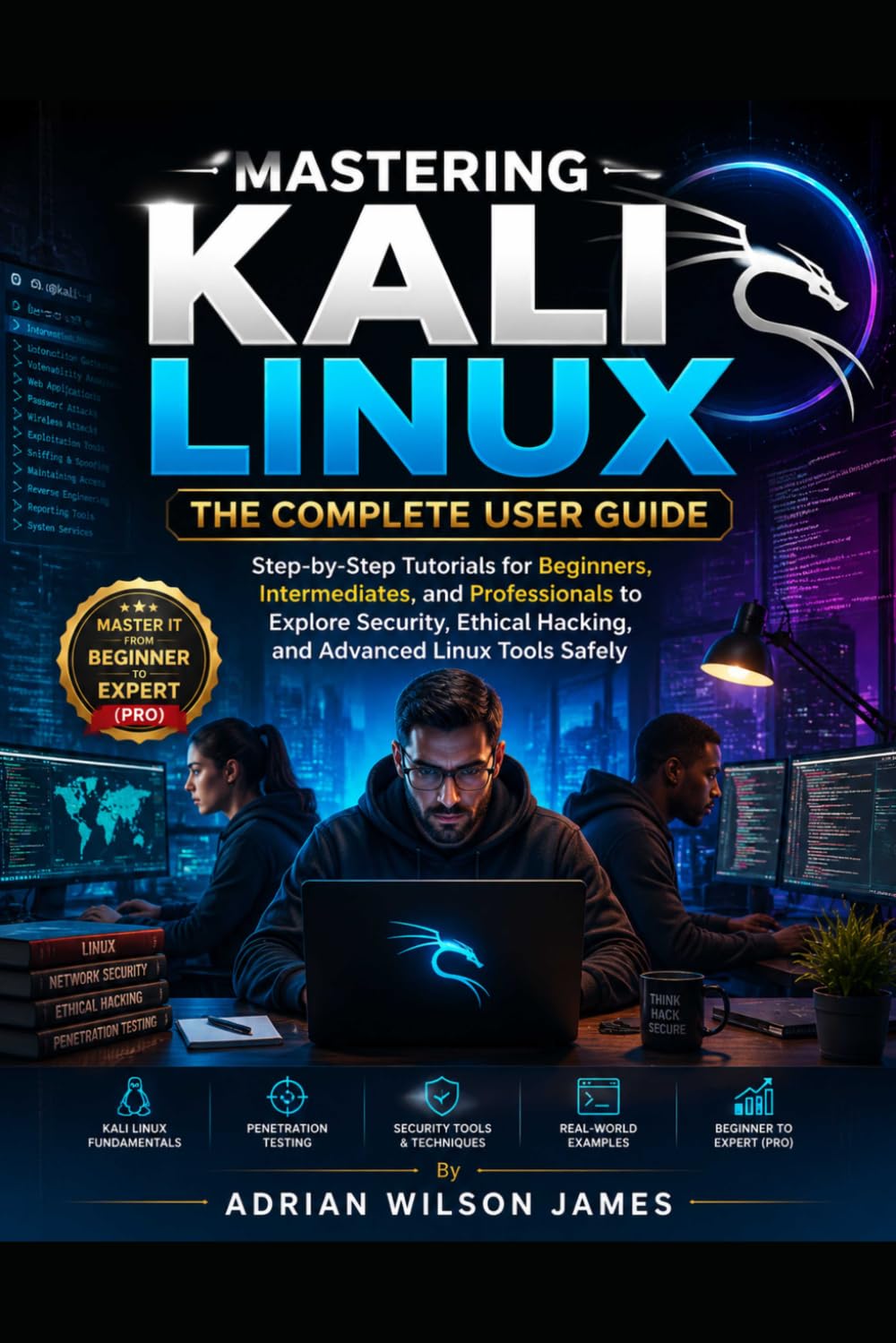 Mastering Kali Linux: The Complete User Guide: Step-by-Step Tutorials for Beginners, Intermediates, and Professionals to Explore Security, Ethical Hacking, and Advanced Linux Tools Safely